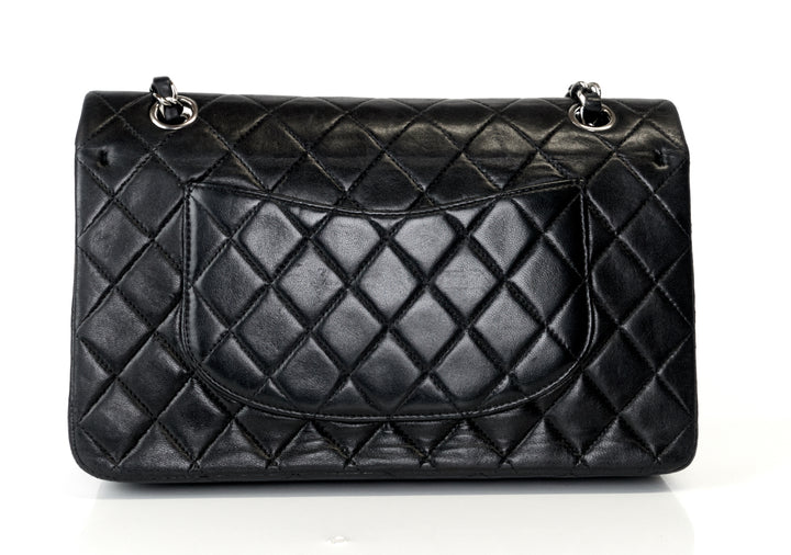 classic double flap lambskin leather medium bag