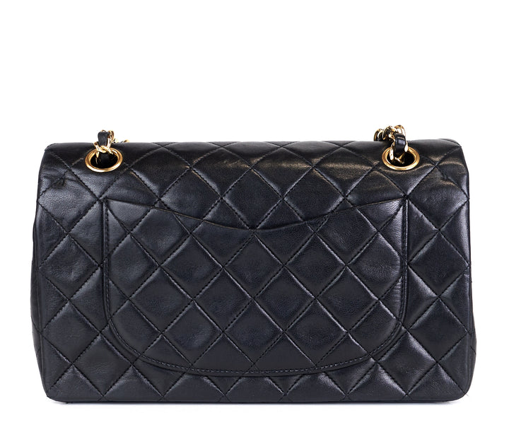 classic double flap lambskin leather small bag