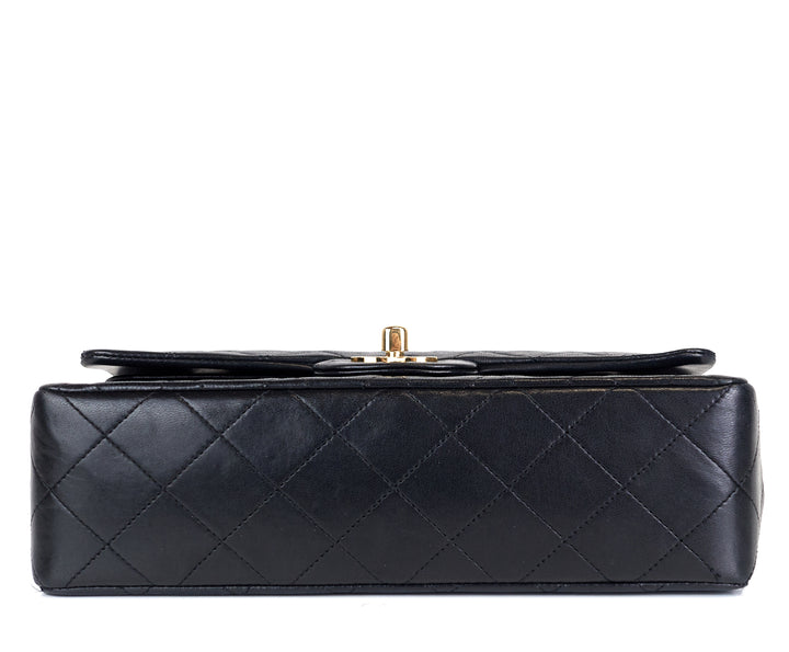 classic double flap lambskin leather small bag