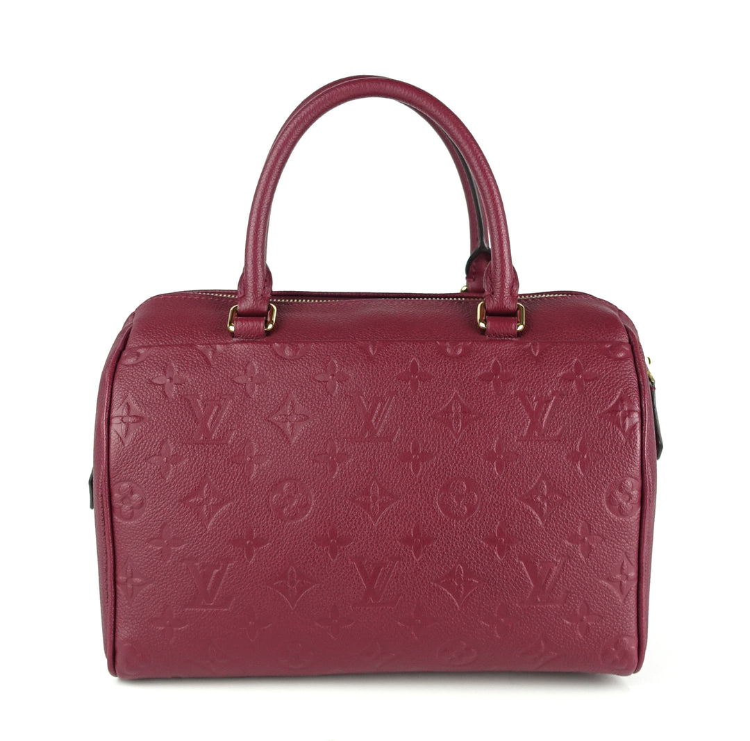 speedy 25 bandouliere monogram empreinte leather bag
