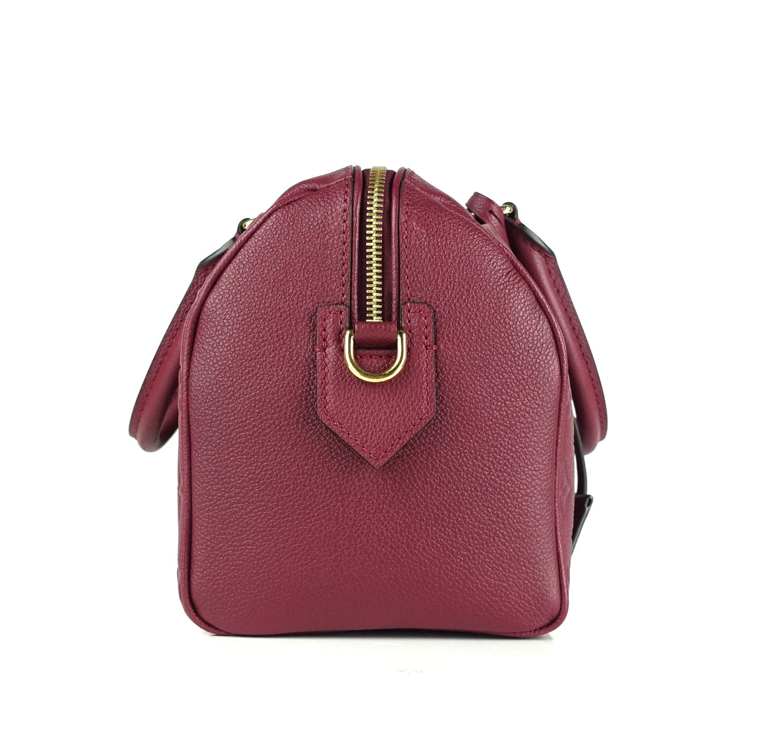 speedy 25 bandouliere monogram empreinte leather bag