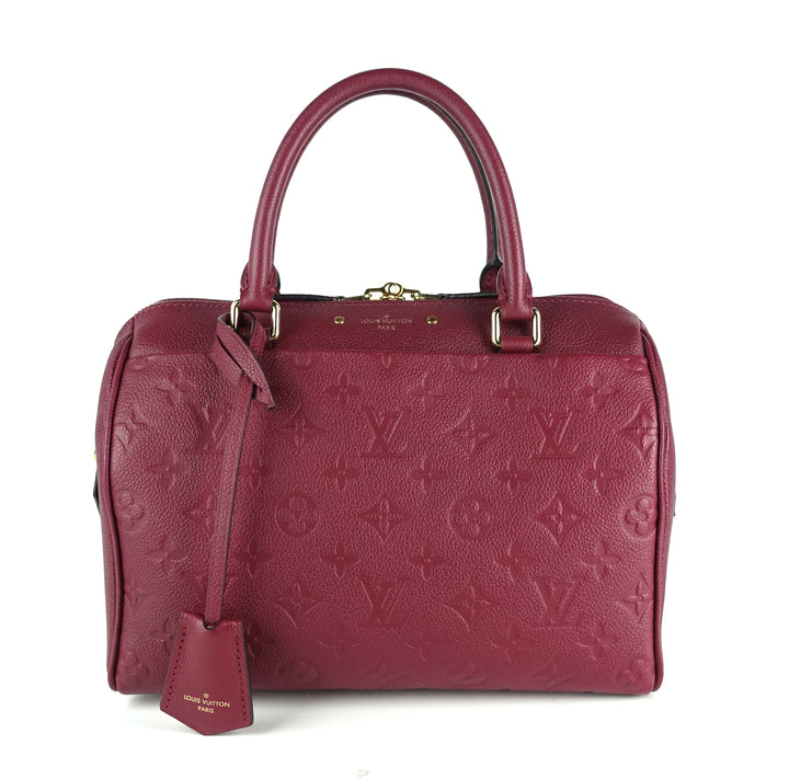 speedy 25 bandouliere monogram empreinte leather bag