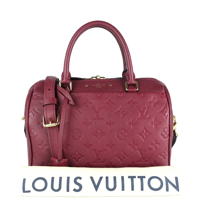 speedy 25 bandouliere monogram empreinte leather bag