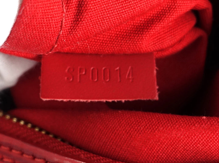 speedy 25 red epi leather bag