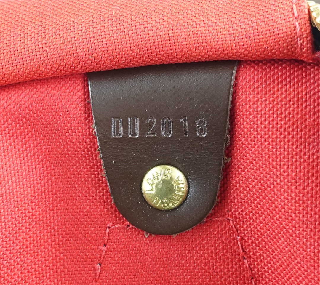 speedy 30 damier ebene canvas bag