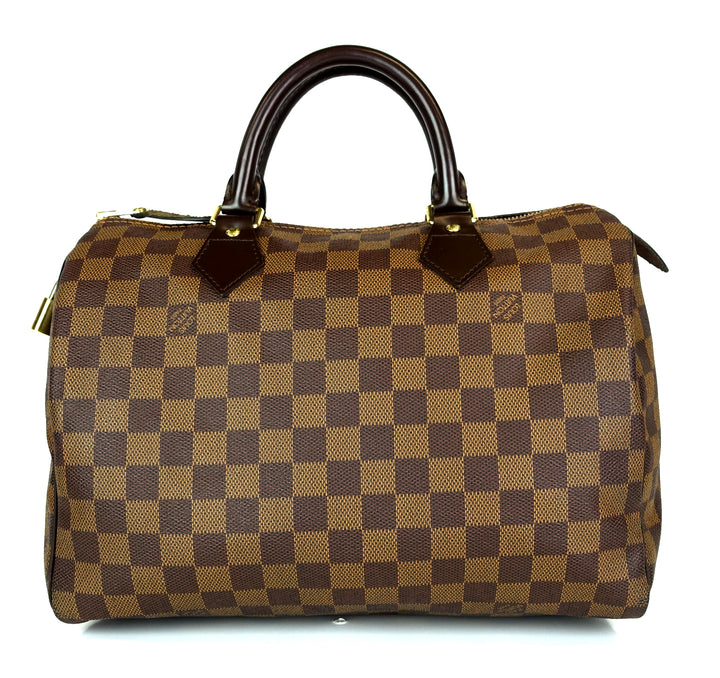 speedy 30 damier ebene canvas bag