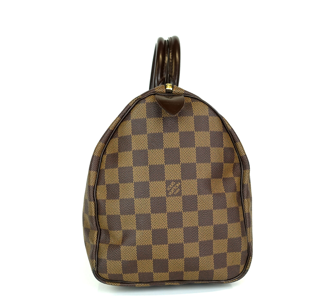 speedy 30 damier ebene canvas bag