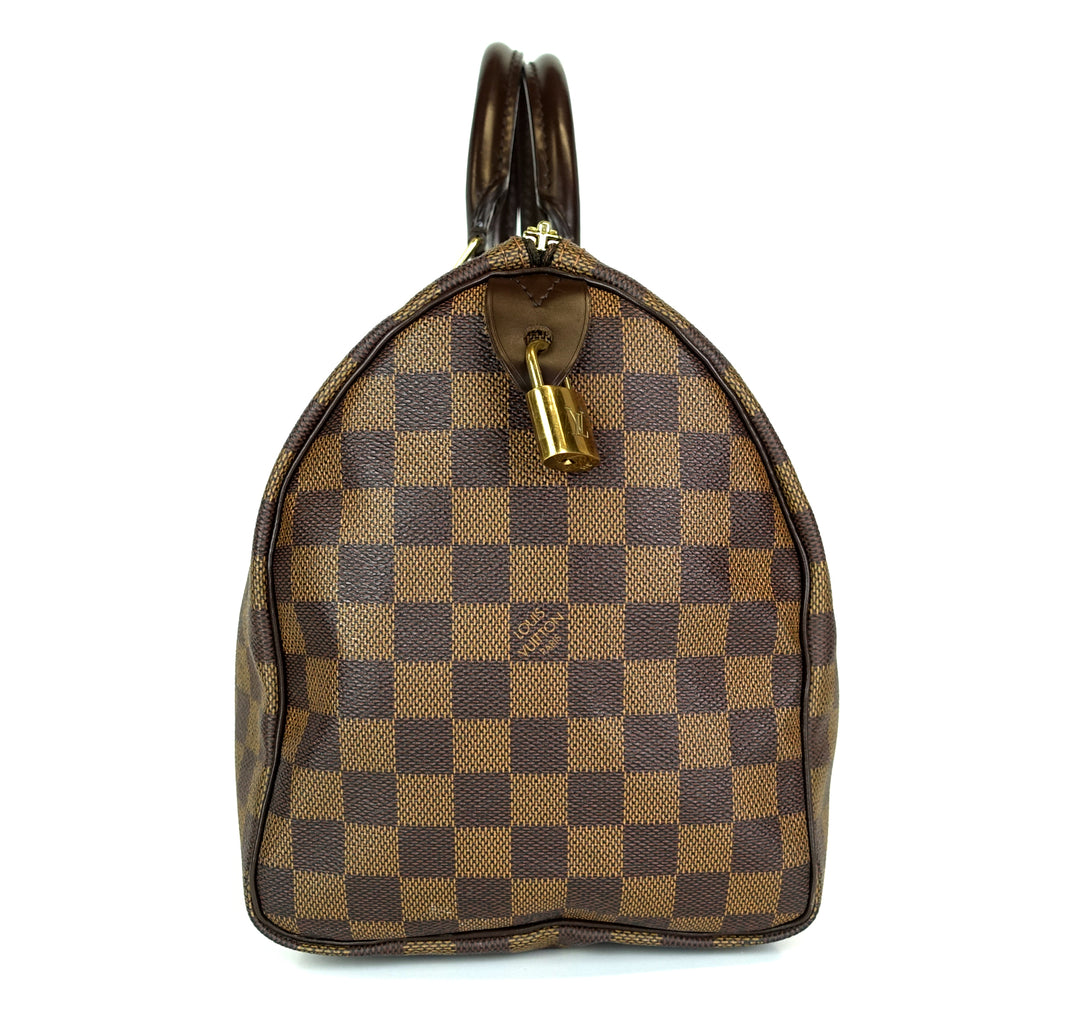 speedy 30 damier ebene canvas bag