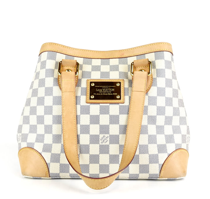 hampstead pm damier azur canvas bag