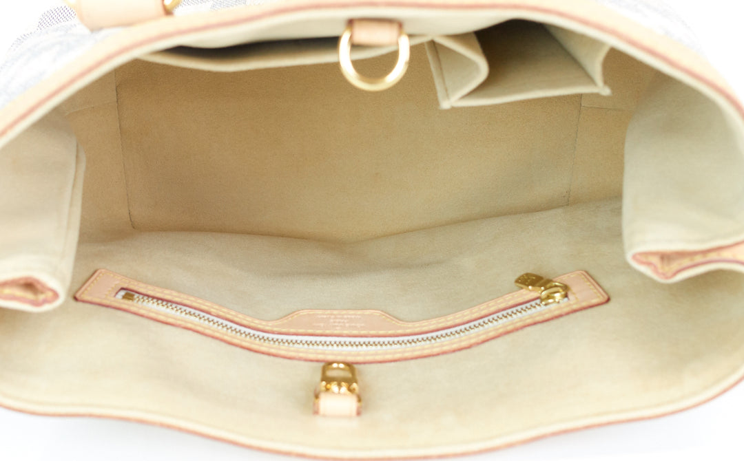 hampstead pm damier azur canvas bag
