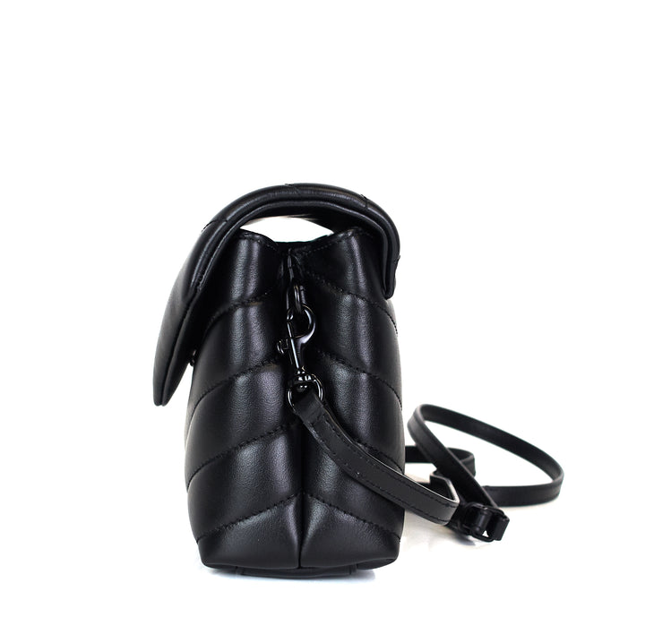 loulou toy matelasse chevron leather bag