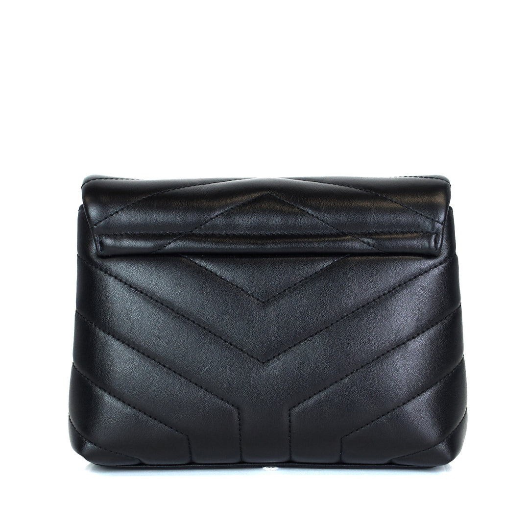 loulou toy matelasse chevron leather bag