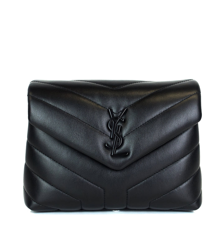 loulou toy matelasse chevron leather bag