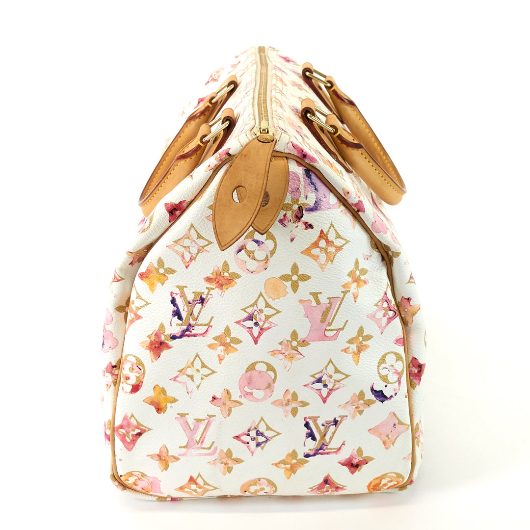 speedy 35 aquarelle monogram canvas bag