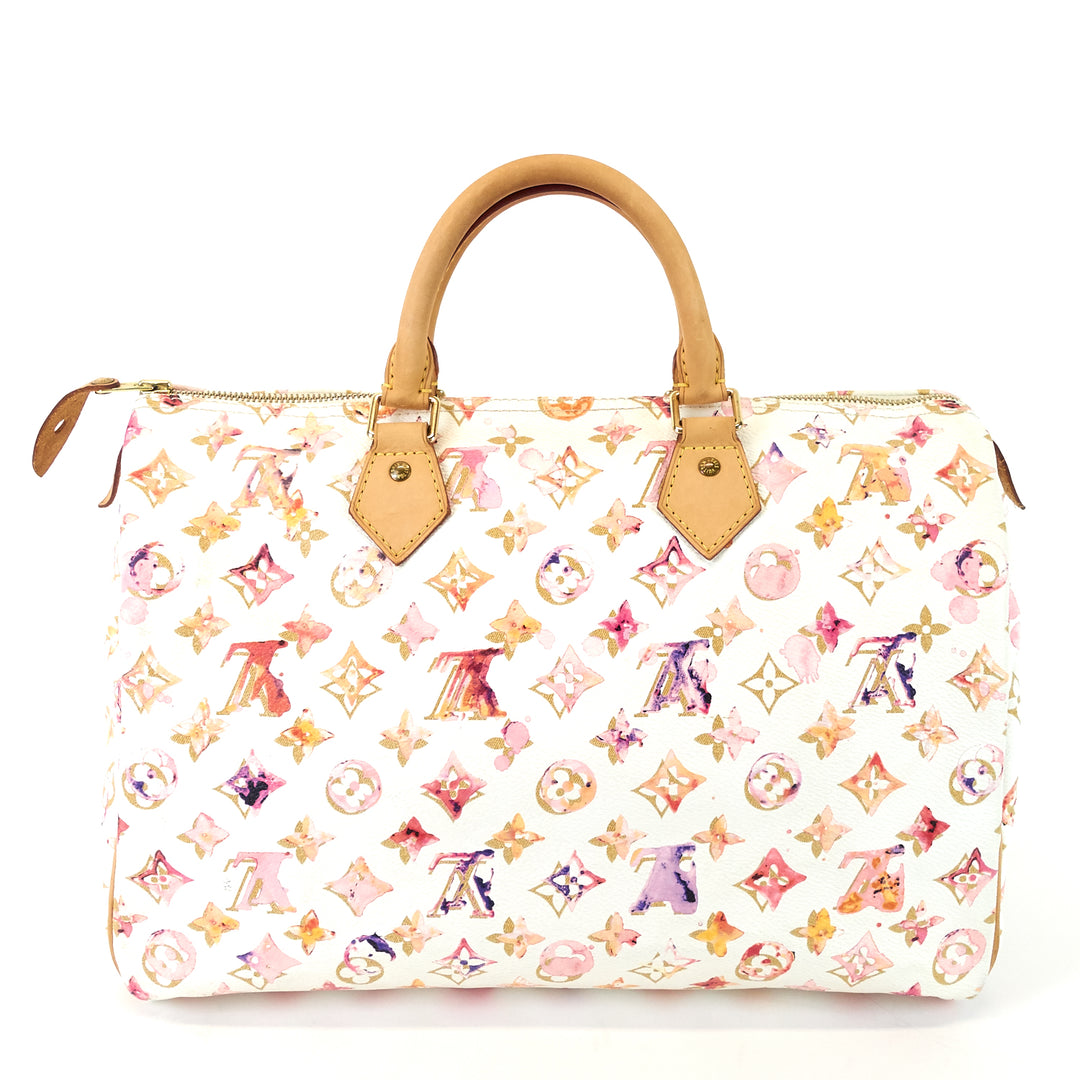 speedy 35 aquarelle monogram canvas bag
