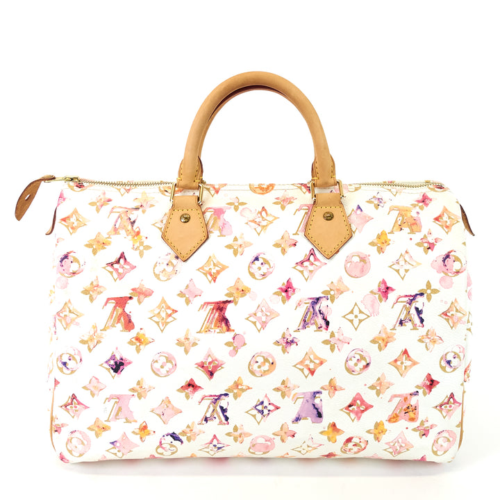 speedy 35 aquarelle monogram canvas bag