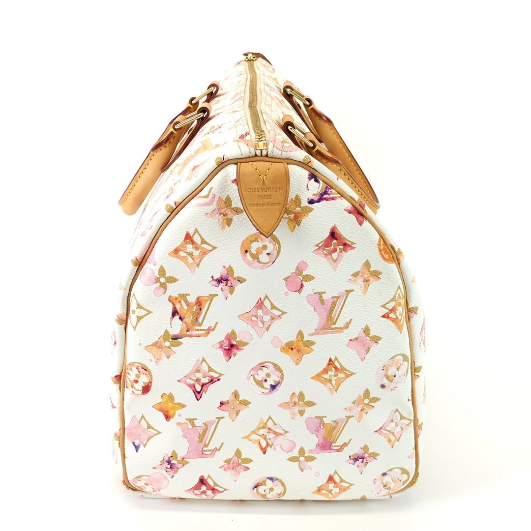 speedy 35 aquarelle monogram canvas bag