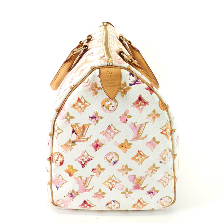 speedy 35 aquarelle monogram canvas bag