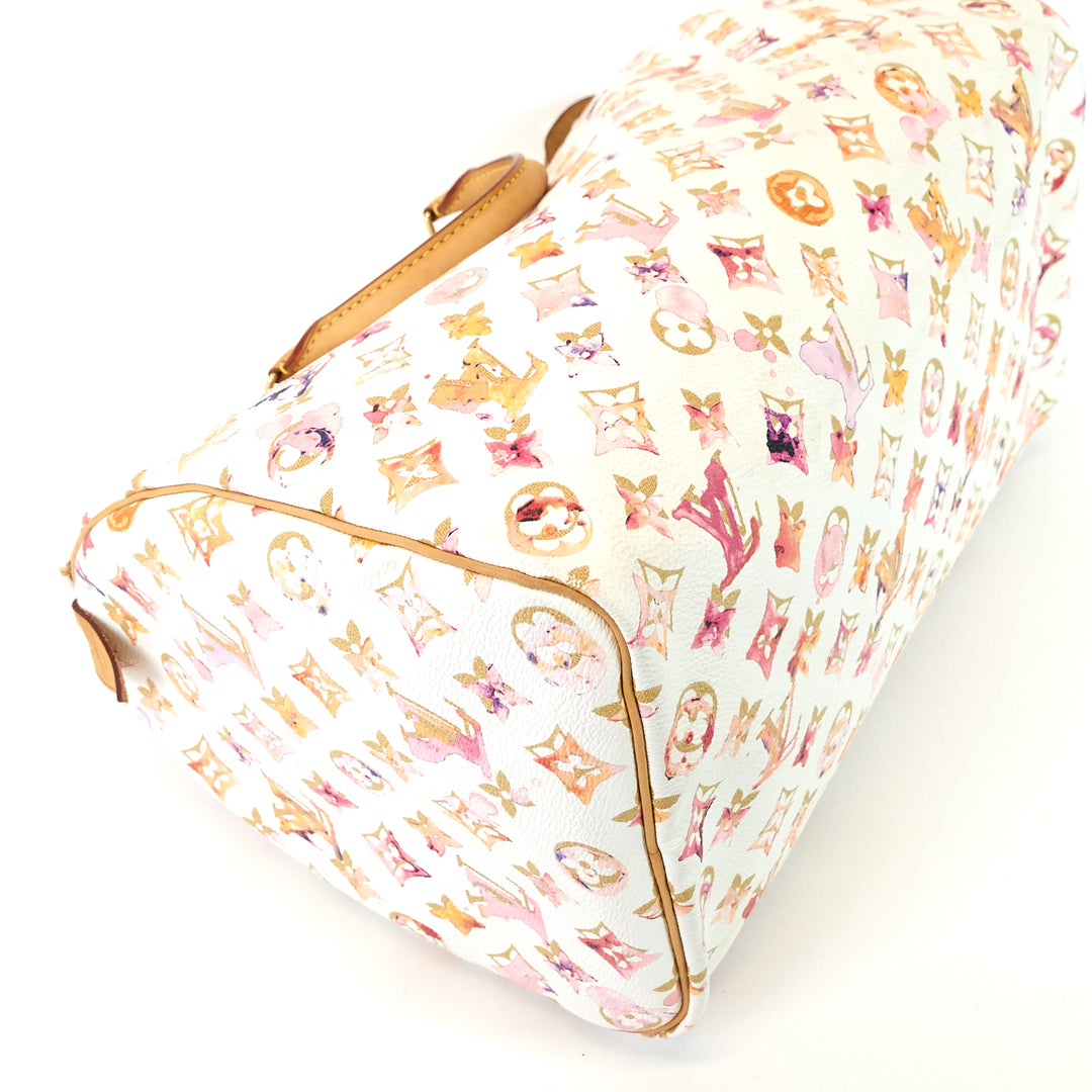 speedy 35 aquarelle monogram canvas bag