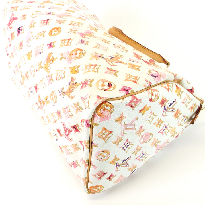 speedy 35 aquarelle monogram canvas bag