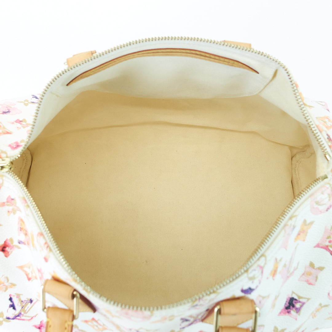 speedy 35 aquarelle monogram canvas bag