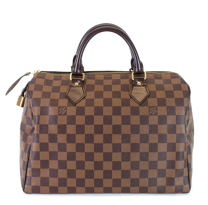 speedy 30 damier ebene canvas bag