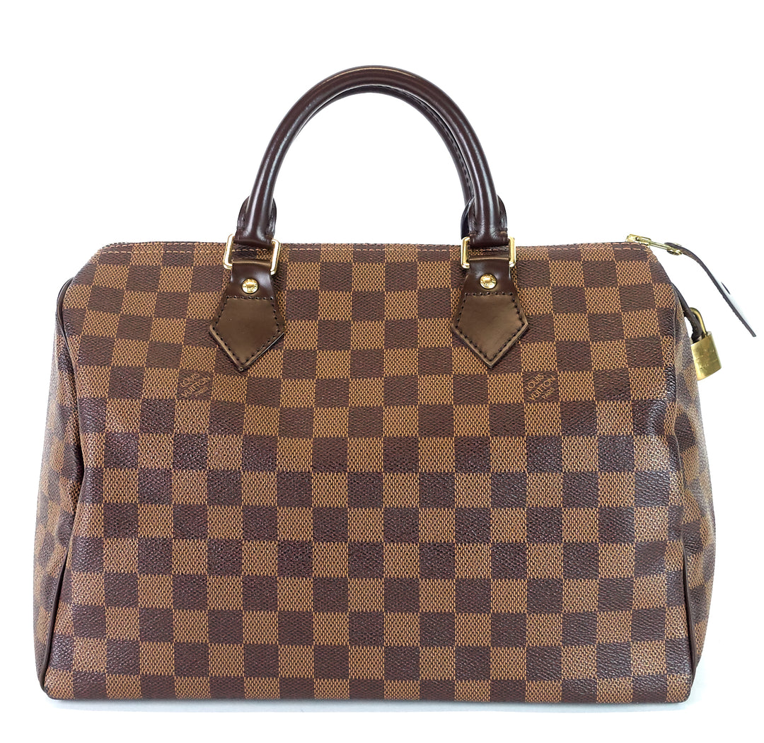 speedy 30 damier ebene canvas bag