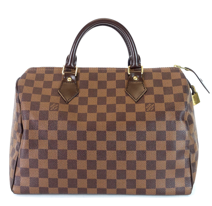 speedy 30 damier ebene canvas bag