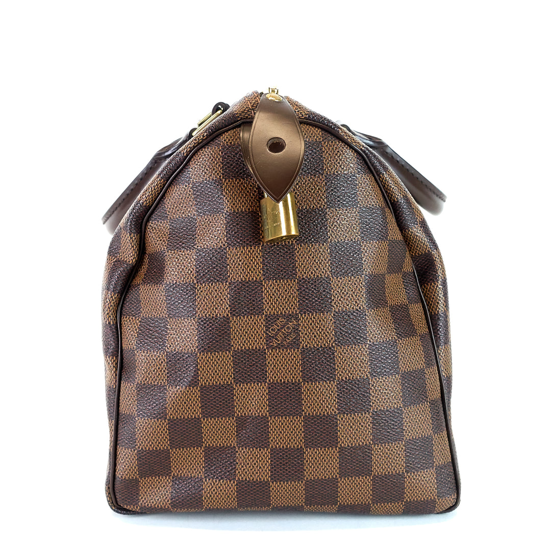 speedy 30 damier ebene canvas bag