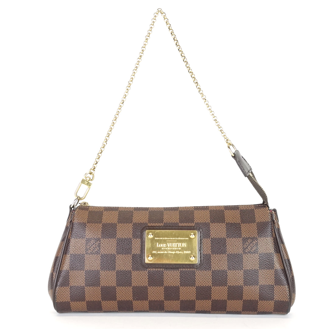 eva damier ebene canvas crossbody bag