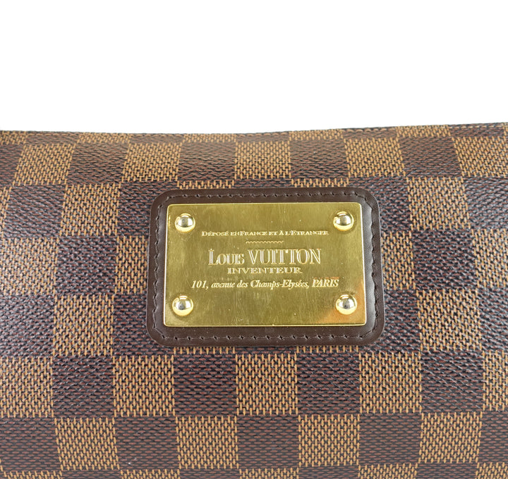 eva damier ebene canvas crossbody bag