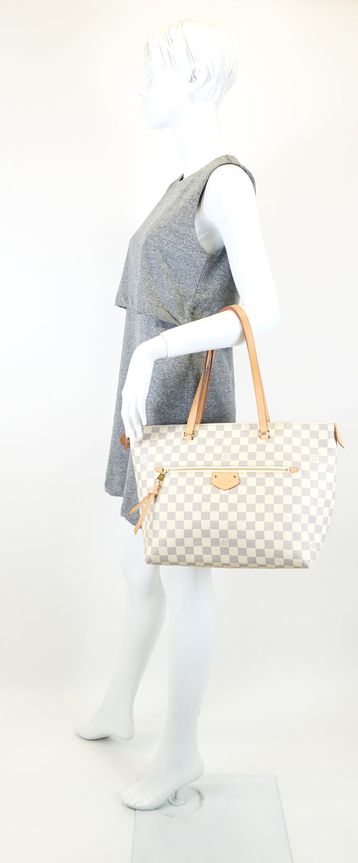 iena mm damier azur canvas bag