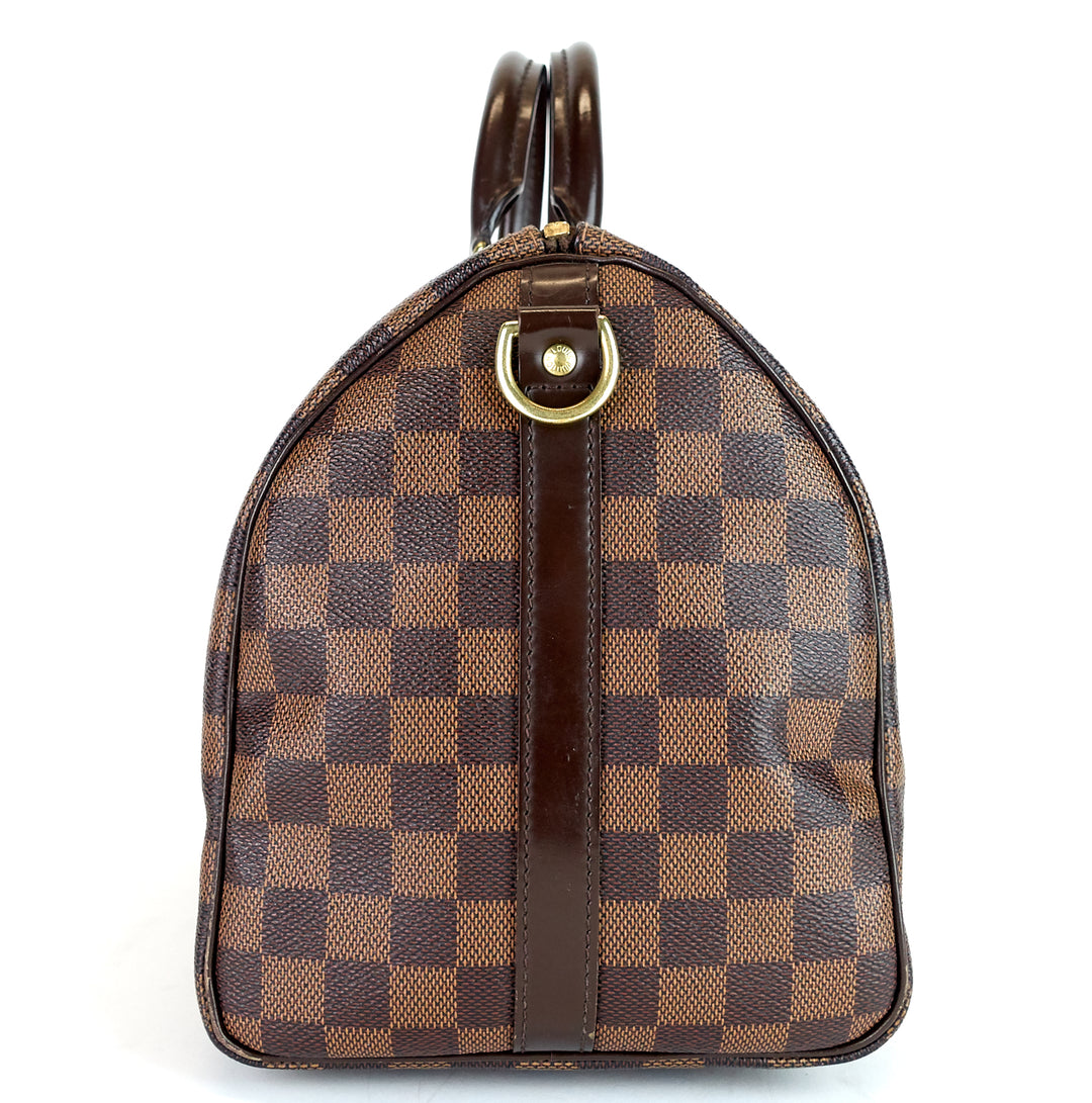 speedy 30 bandouliere damier ebene canvas bag