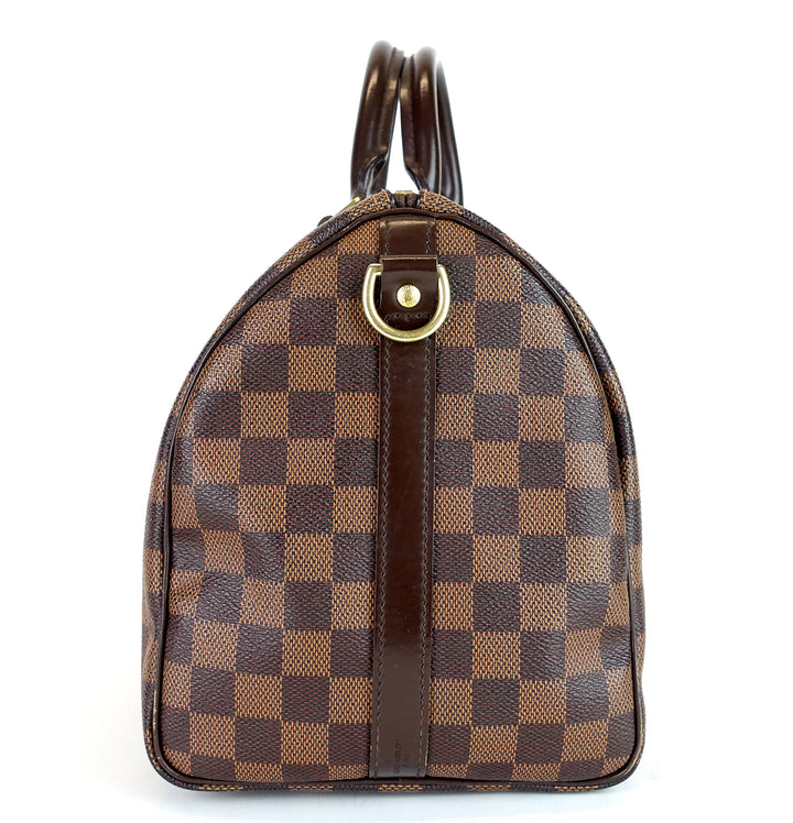speedy 30 bandouliere damier ebene canvas bag