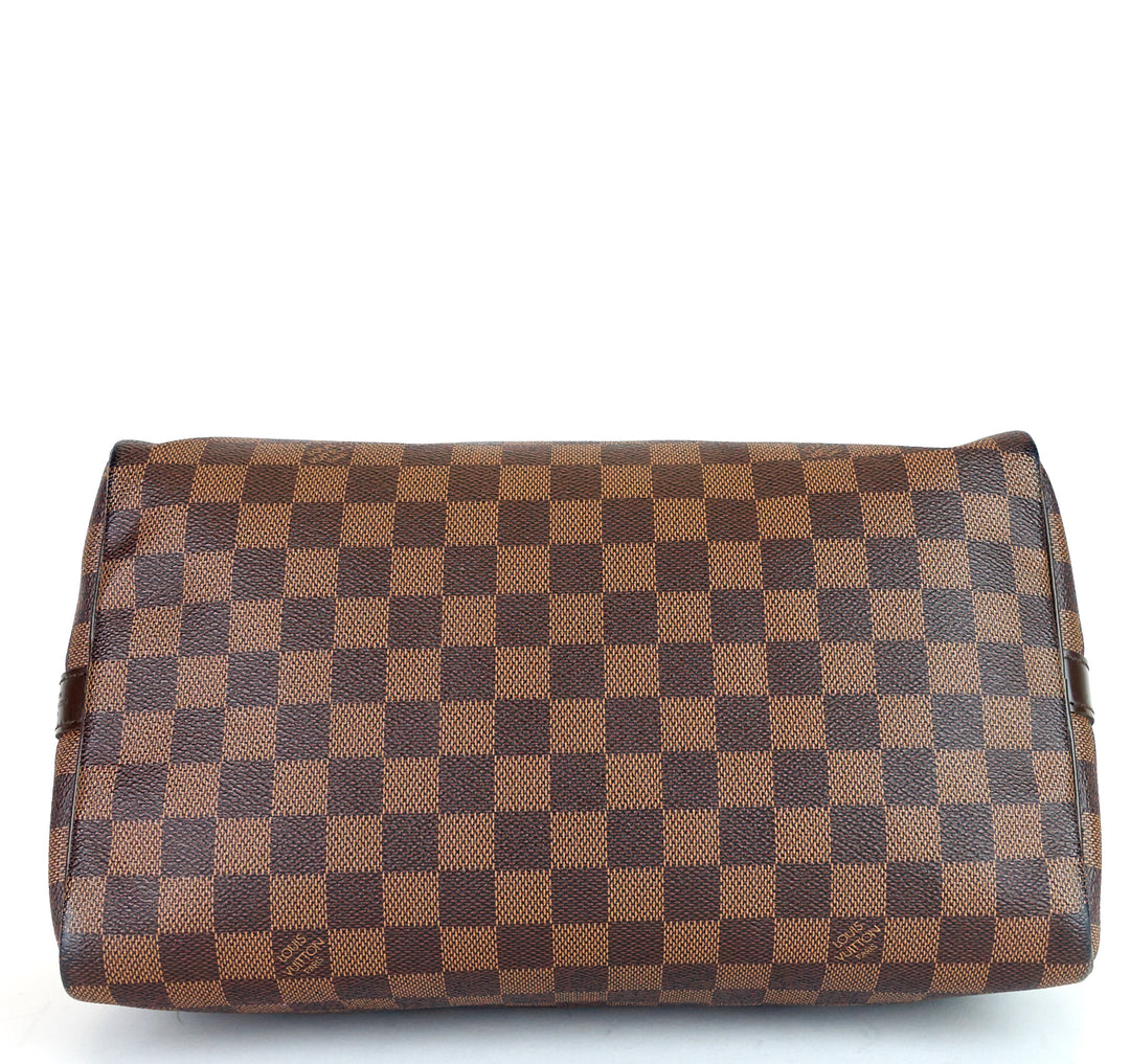 speedy 30 bandouliere damier ebene canvas bag