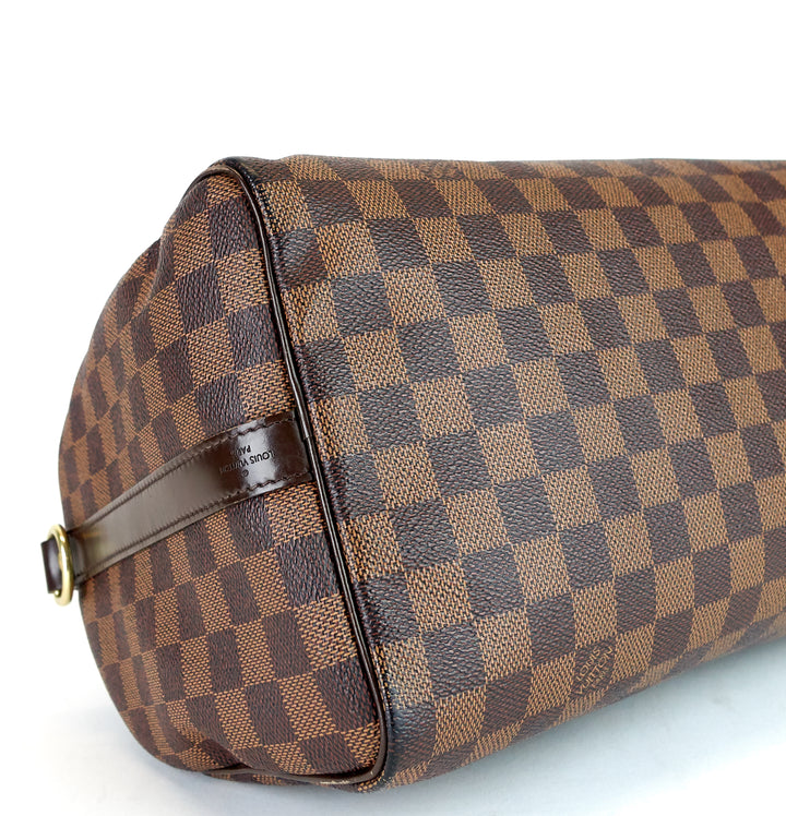 speedy 30 bandouliere damier ebene canvas bag