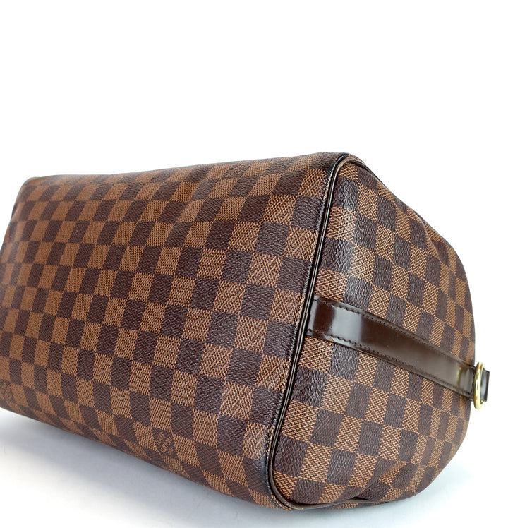 speedy 30 bandouliere damier ebene canvas bag
