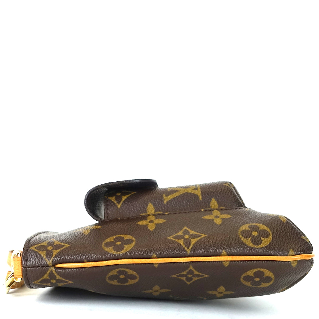 partition wristlet monogram canvas bag