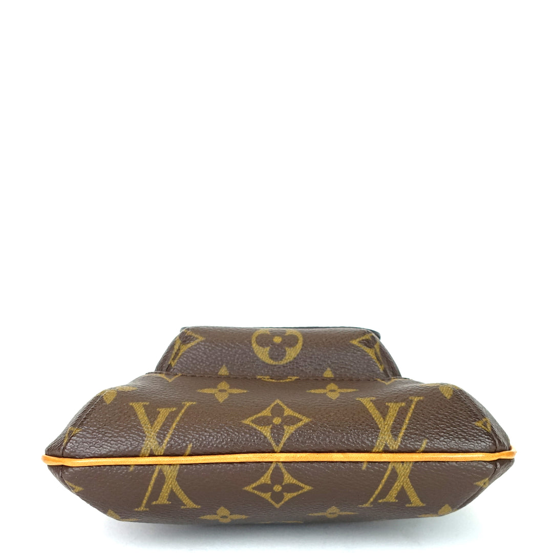 partition wristlet monogram canvas bag