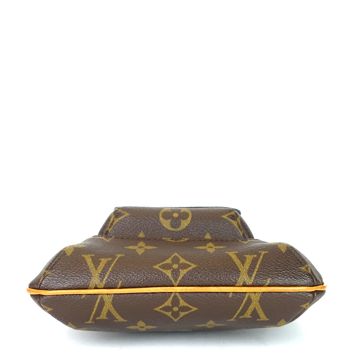 partition wristlet monogram canvas bag
