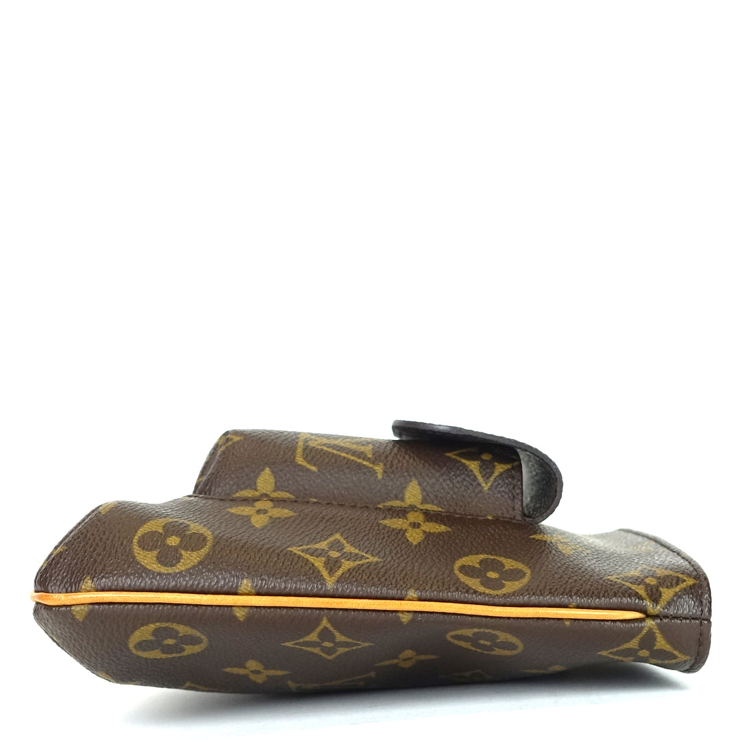 partition wristlet monogram canvas bag