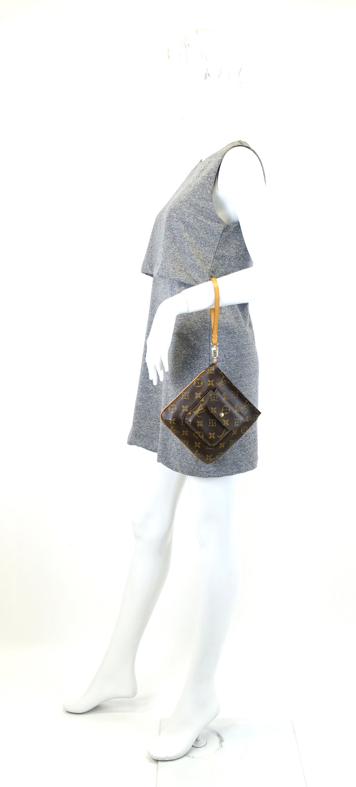partition wristlet monogram canvas bag