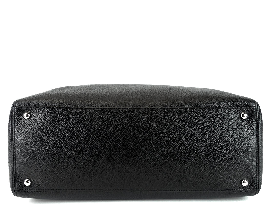 cerf executive xl caviar leather tote bag