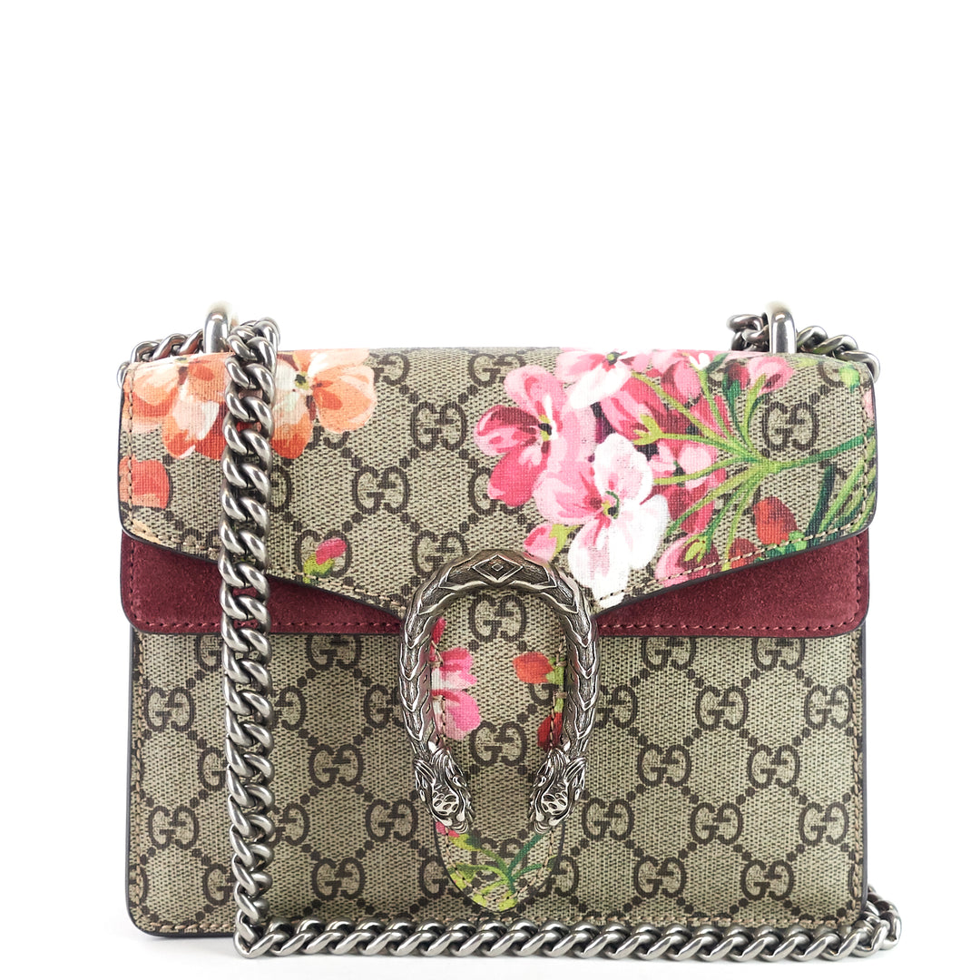 dionysus supreme monogram canvas floral print mini bag