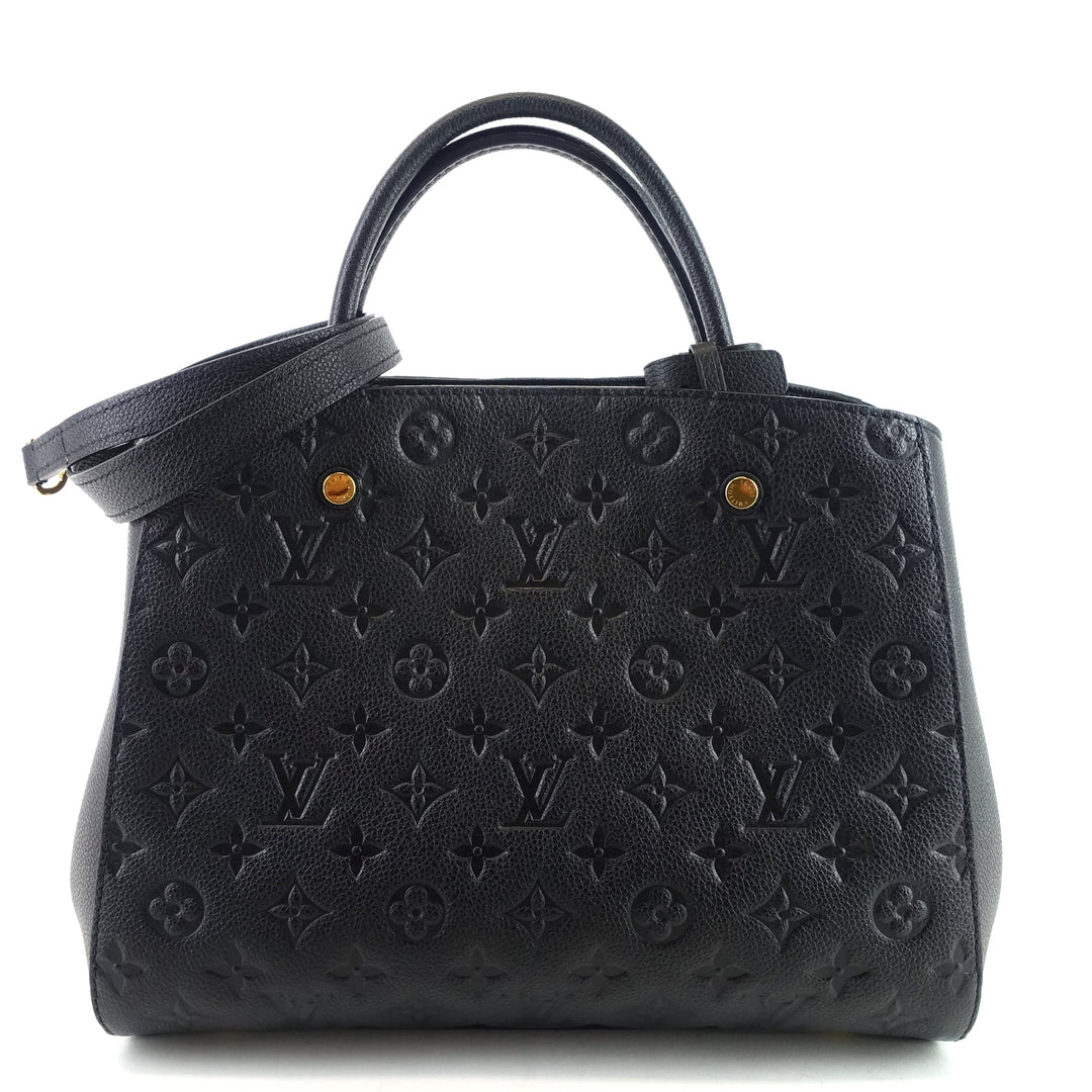 montaigne mm monogram empreinte leather bag