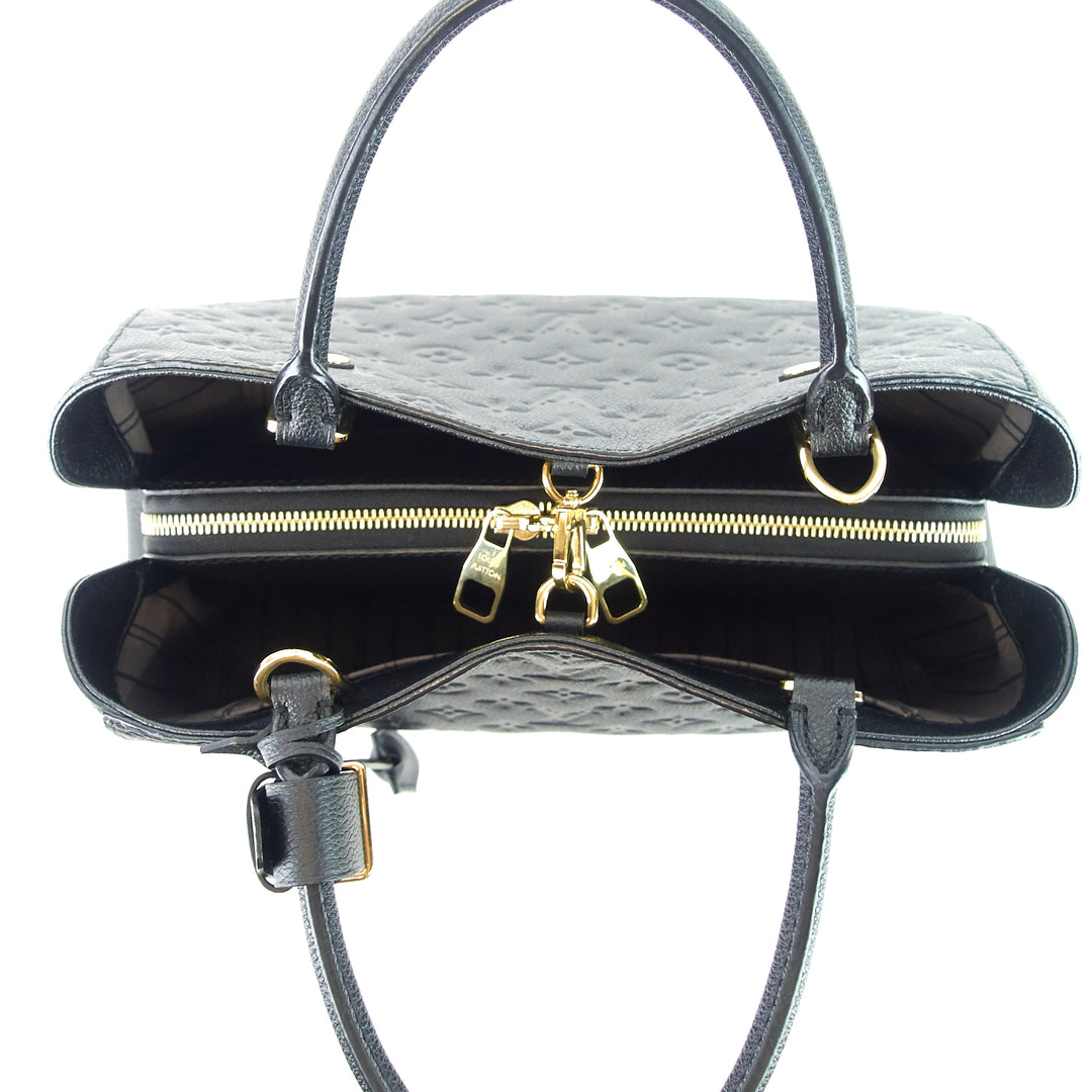 montaigne mm monogram empreinte leather bag