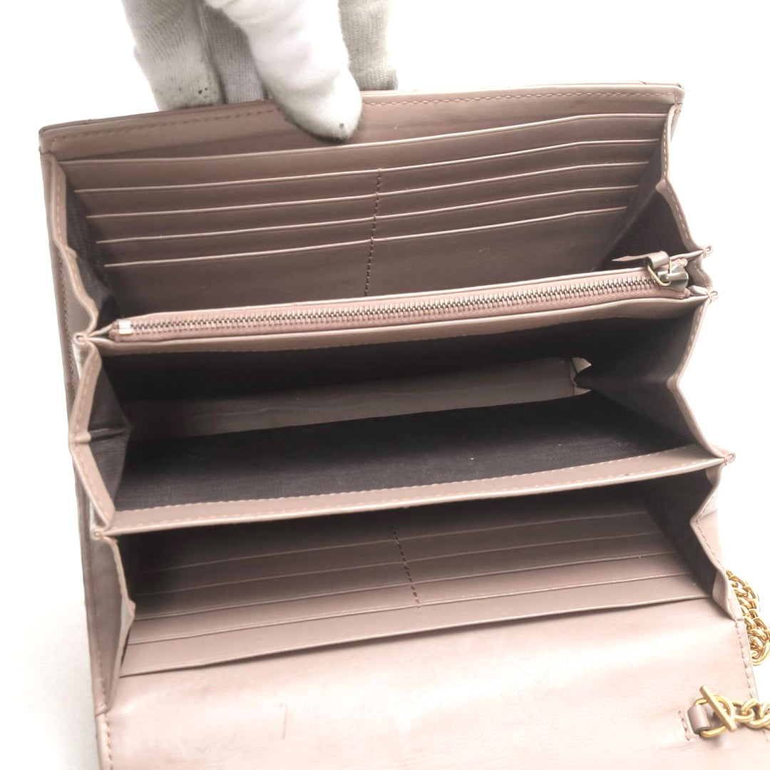 gg marmont matelasse leather wallet on a chain bag