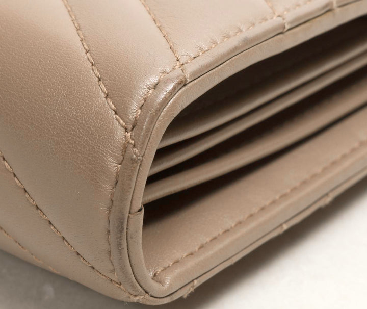 gg marmont matelasse leather wallet on a chain bag