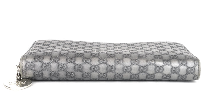 zip around microguccissima leather wallet
