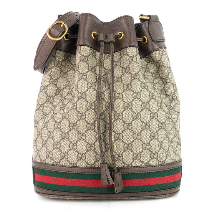 ophidia gg supreme canvas bucket bag